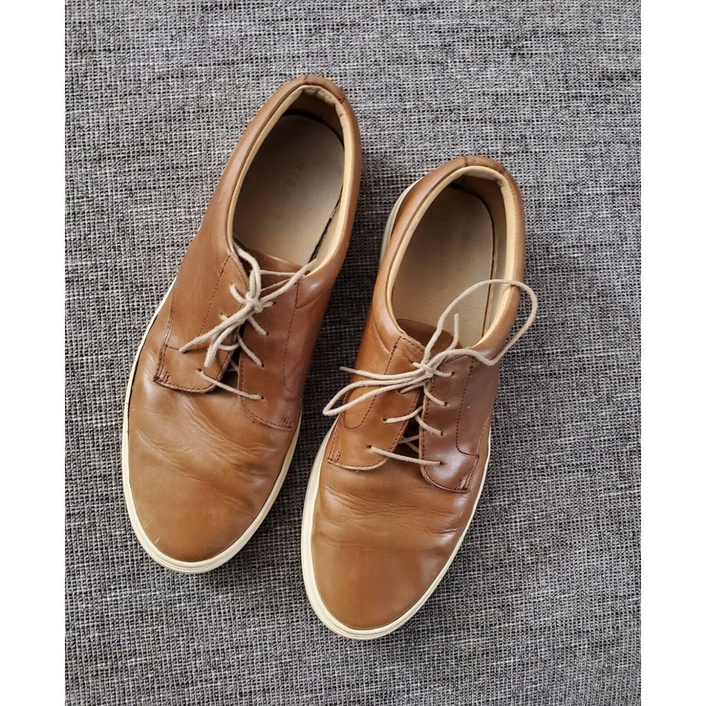 Nisolo Mens Diego‎ Everyday Brown Leather Lace Up Sneaker Size 9